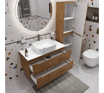 Тумба подвесная со столешницей и накладной раковиной BelBagno ETNA 100 ETNA100RW-KEPBO-1302-SET