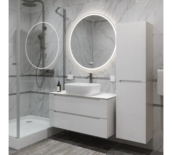 Тумба подвесная со столешницей и накладной раковиной BelBagno ETNA 80 ETNA80BL-KEPBO-1302-SET 1