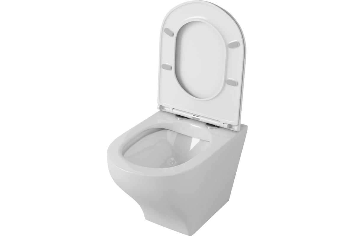 Подвесной безободковый унитаз OWL 1975 Eld Ruta Line-H с сиденьем DP ...
