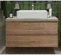 Подвесная тумба со столешницей и накладной раковиной BelBagno KRAFT 100 KRAFT100RT-KEPMCO-1338-SET