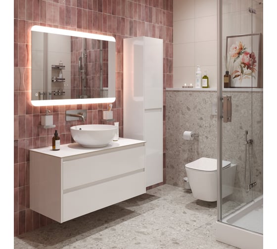 Подвесная тумба со столешницей и накладной раковиной BelBagno KRAFT 80 KRAFT80BO-KEPBO-1077-SET