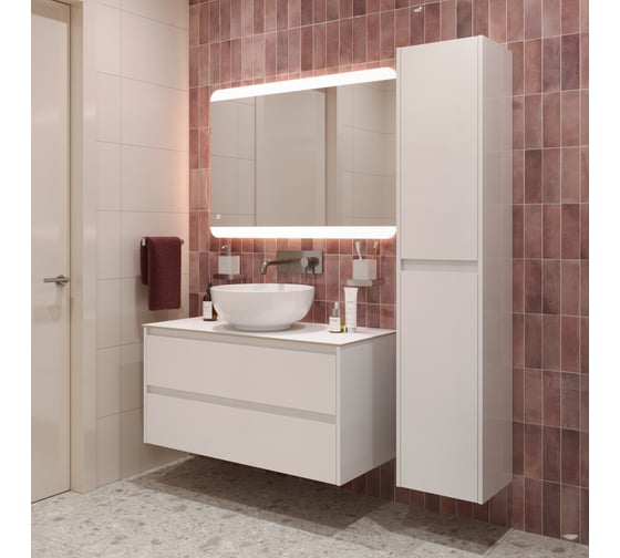 Подвесная тумба со столешницей и накладной раковиной BelBagno KRAFT 80 KRAFT80BO-KEPBO-1077-SET