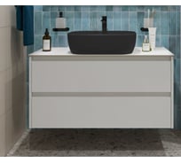 Подвесная тумба со столешницей и накладной раковиной BelBagno KRAFT 80 KRAFT80BO-KEPBO-1302H301-SET