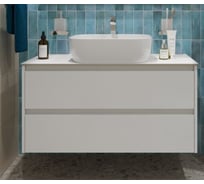 Подвесная тумба со столешницей и накладной раковиной BelBagno KRAFT 80 KRAFT80BO-KEPBO-1302-SET