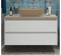 Подвесная тумба со столешницей и накладной раковиной BelBagno KRAFT 80 KRAFT80BO-KEPMCO-1302H316-SET