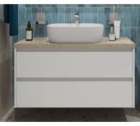 Подвесная тумба со столешницей и накладной раковиной BelBagno KRAFT 80 KRAFT80BO-KEPMCO-1302-SET
