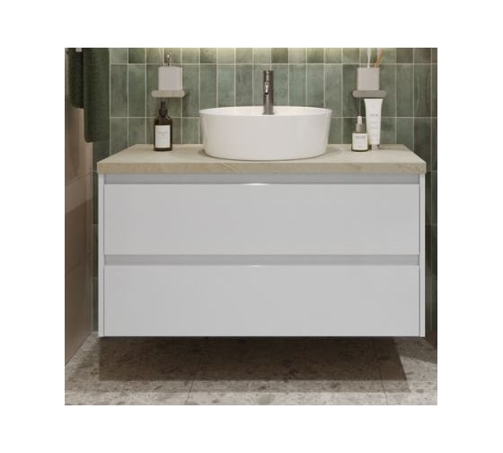 Подвесная тумба со столешницей и накладной раковиной BelBagno KRAFT 80 KRAFT80BO-KEPMCO-1306-SET 1