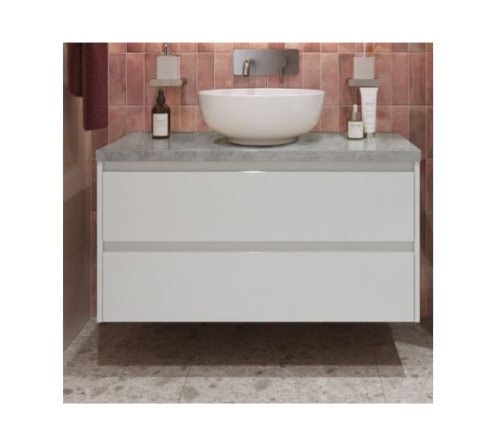 Подвесная тумба со столешницей и накладной раковиной BelBagno KRAFT 80 KRAFT80BO-KEPMGL-1077-SET