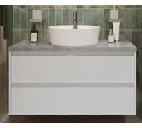 Подвесная тумба со столешницей и накладной раковиной BelBagno KRAFT 80 KRAFT80BO-KEPMGL-1306-SET