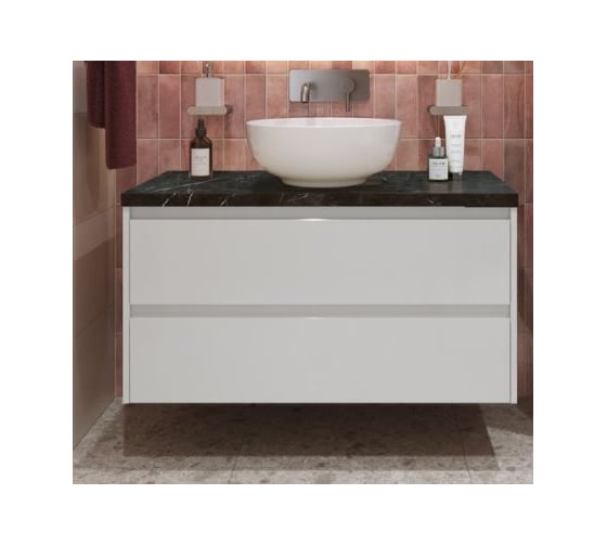 Подвесная тумба со столешницей и накладной раковиной BelBagno KRAFT 80 KRAFT80BO-KEPMNO-1077-SET