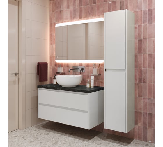 Подвесная тумба со столешницей и накладной раковиной BelBagno KRAFT 80 KRAFT80BO-KEPMNO-1077-SET