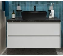 Подвесная тумба со столешницей и накладной раковиной BelBagno KRAFT 80 KRAFT80BO-KEPMNO-1302H301-SET