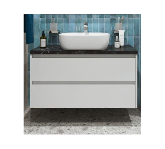 Подвесная тумба со столешницей и накладной раковиной BelBagno KRAFT 80 KRAFT80BO-KEPMNO-1302-SET 1