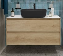 Подвесная тумба со столешницей и накладной раковиной BelBagno KRAFT 80 KRAFT80RNN-KEPBO-1302H301-SET