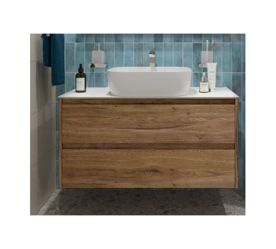 Подвесная тумба со столешницей и накладной раковиной BelBagno KRAFT 80 KRAFT80RT-KEPBO-1302-SET