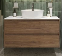 Подвесная тумба со столешницей и накладной раковиной BelBagno KRAFT 80 KRAFT80RT-KEPBO-1306-SET