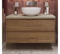 Подвесная тумба со столешницей и накладной раковиной BelBagno KRAFT 80 KRAFT80RT-KEPMCO-1077-SET