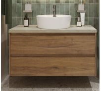 Подвесная тумба со столешницей и накладной раковиной BelBagno KRAFT 80 KRAFT80RT-KEPMCO-1306-SET