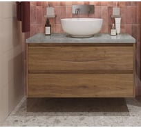 Подвесная тумба со столешницей и накладной раковиной BelBagno KRAFT 80 KRAFT80RT-KEPMGL-1077-SET