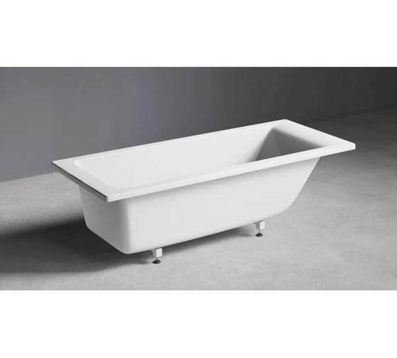 Ванна из литьевого мрамора GreenStone Arianna 1600x700 мм, с ножками, белая 160701