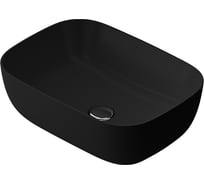 Раковина накладная AM.PM Func прямоугольник, 45 см, цвет черный матовый M8FWCC10450BM
