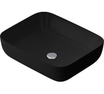 Раковина накладная AM.PM Func прямоугольник, 51 см, цвет черный матовый M8FWCC10510BM