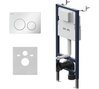 Инсталляция для подвесного унитаза AM.PM PrimeFit с клавишей PrimeFit L, белый глянцевый I012709.0101