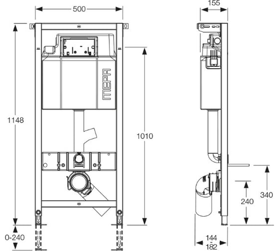 Инсталляция для унитаза MEPA VariVIT A31 514811