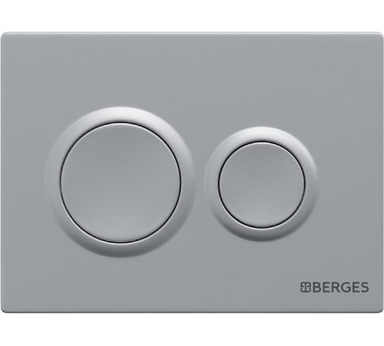 Комплект инсталляция Berges NOVUM кнопка O2 матовый хром, унитаз VITA Rimless 49 см, сиденье дюропласт микролифт, быстросъём 043380