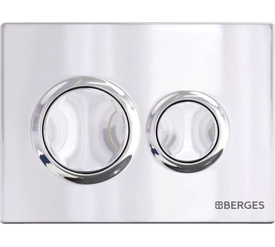 Комплект инсталляция Berges NOVUM кнопка O3 хром глянец, унитаз OKUS Rimless 49 см, сиденье дюропласт микролифт, быстросъём 043389
