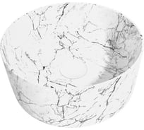 Накладная раковина Teymi Lina D41 белый мрамор T50198 ЦБ-00269582