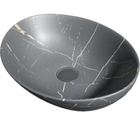Накладная раковина Teymi Lori 40 графит мрамор T50486 ЦБ-00269678