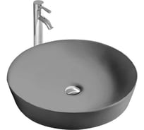 Раковина для установки на столешницу AQUATEK ЕВРОПА 415х415х135 мм, матовый серый AQ5558-MG 00000137694