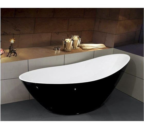 Акриловая ванна ESBANO London (black) 1800x800x750 ESVALONDB