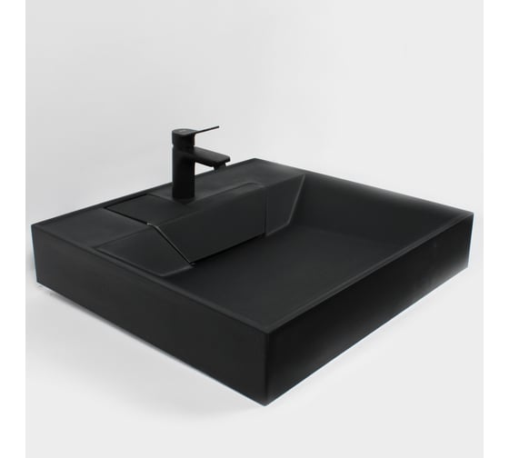 Раковина для ванной над стиральной машиной Uperwood Top_60x55 см, черная матовая 2091021039