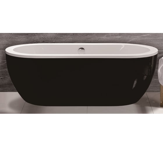 Акриловая ванна ESBANO Tokyo (black) 1700x800x580 ESVATOKYB