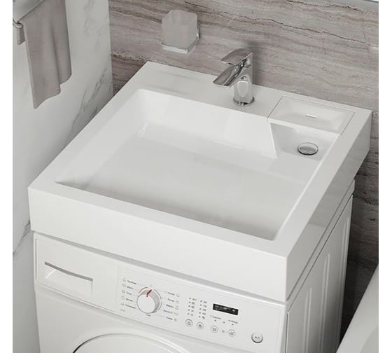 Раковина над стиральной машиной Uperwood Vission_60х60 см, белая глянцевая 45483000002