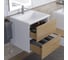 Раковина для ванной полувстраиваемая Uperwood Barsa_50 см, прямоугольная, белая 2901120345 8