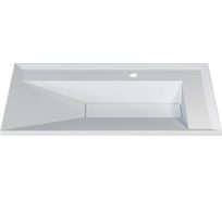 Раковина для ванной полувстраиваемая Uperwood Lotus_80 см, прямоугольная, белая матовая 35480000000