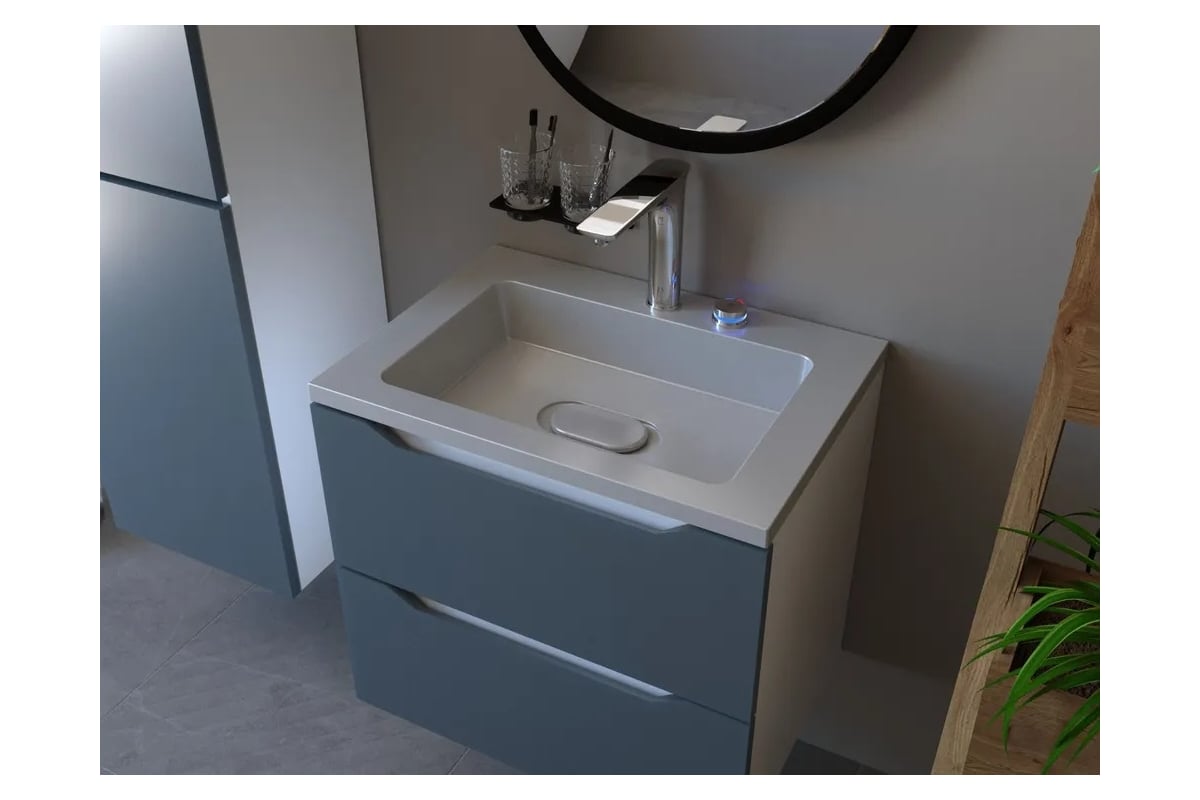 Раковина для ванной полувстраиваемая Uperwood Modul_65 см ...