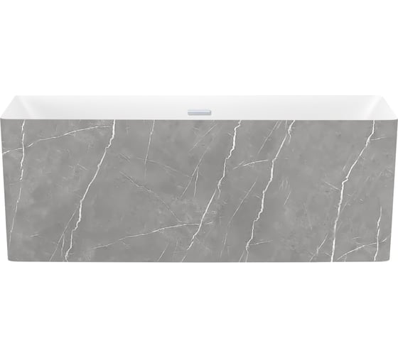 Отдельностоящая акриловая ванна Wellsee 166x77 см Pure BY в наборе 4 в 1 230705001 1