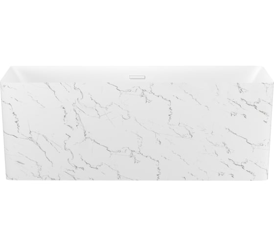 Отдельностоящая акриловая ванна Wellsee 166x77 см Pure BY в наборе 4 в 1 230706002 1