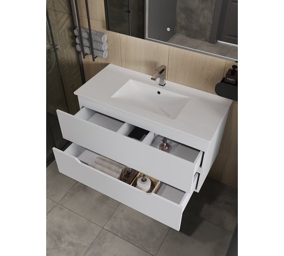 Встраиваемая раковина Orange белая, санфарфор B03-1000W