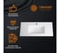 Встраиваемая раковина Orange белая, санфарфор B03-1000W 4