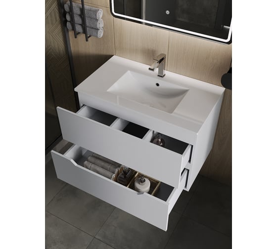 Встраиваемая раковина Orange белая, санфарфор B03-800W