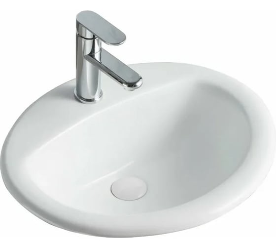 Встраиваемая раковина Orange белая, санфарфор B06-520W