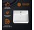 Накладная раковина Orange белая глянцевая, санфарфор B04-500W 6