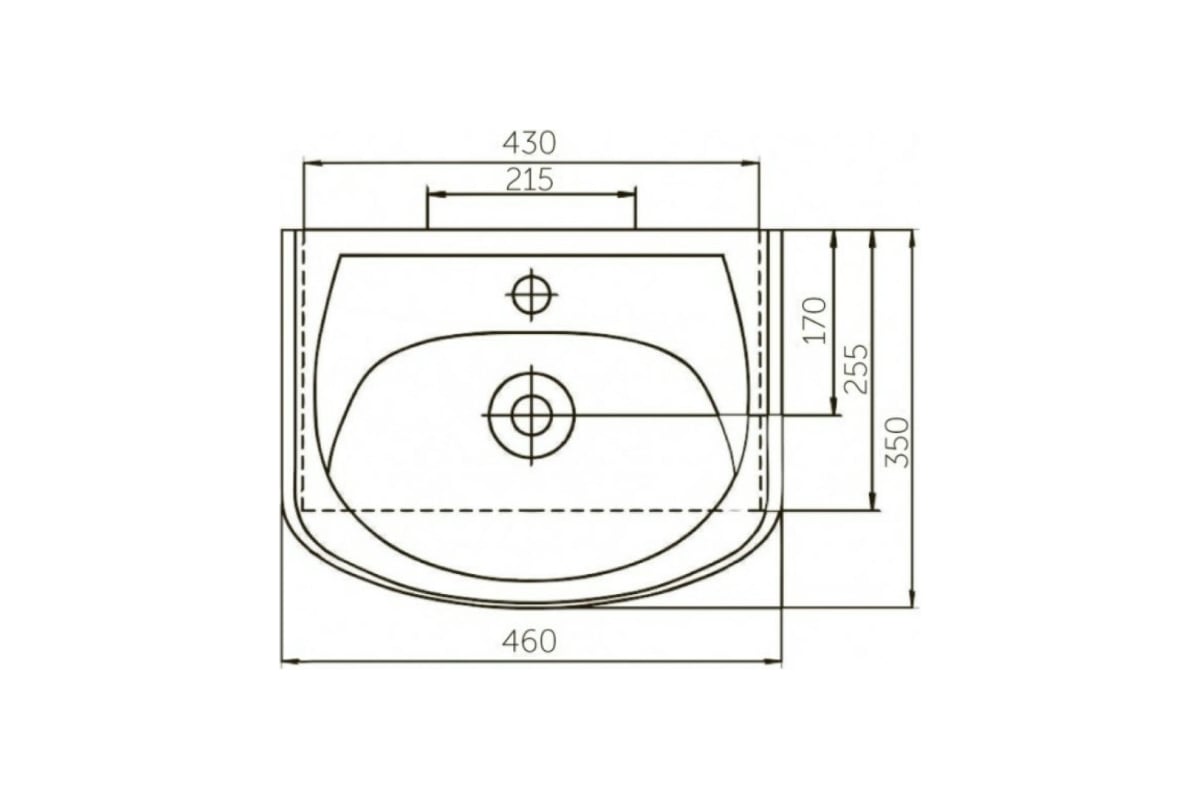Умывальник DORATIZ Уют 45 белый 0302.776 - выгодная цена, отзывы ...