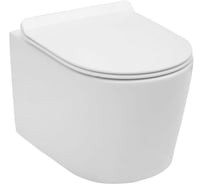 Подвесной унитаз Aquanet Atago-W с сидением Soft Close SLIMSEAT, с Rimless 00211902