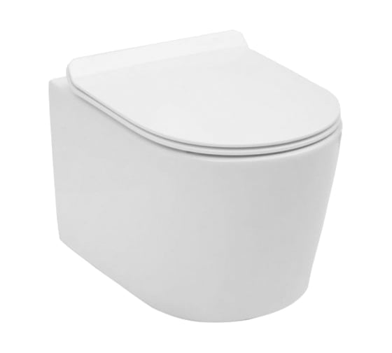 Подвесной унитаз Aquanet Atago-W с сидением Soft Close SLIMSEAT, с Rimless 00211902
